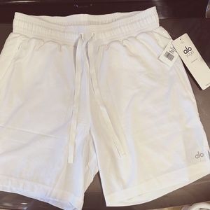 ALO Men's Unity 2-in-1 Short - White- Small - BNWT